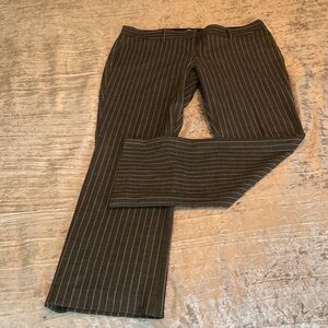 Express Charcoal Grey with White 
Pinstripes Barely Boot Pants